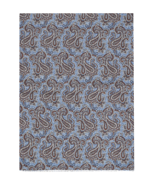 100% Wollen Sjaal | Lichtblauw Design