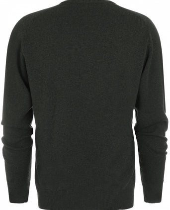 William Lockie Ronde Hals Lamswol Pullover | Seaweed