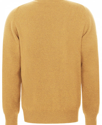 William Lockie Ronde Hals Lamswol Pullover | Harvest Gold