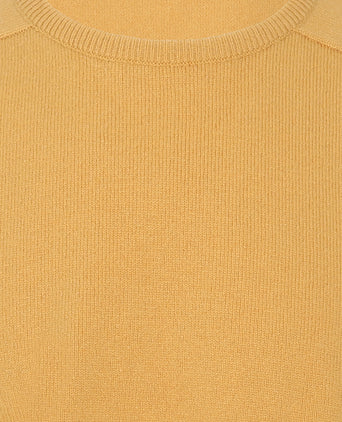 William Lockie Ronde Hals Lamswol Pullover | Harvest Gold