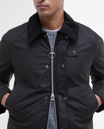 Wax jacket Ashby | Zwart