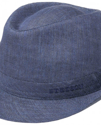 Trilby Hoeden Linnen | Midden Blauw