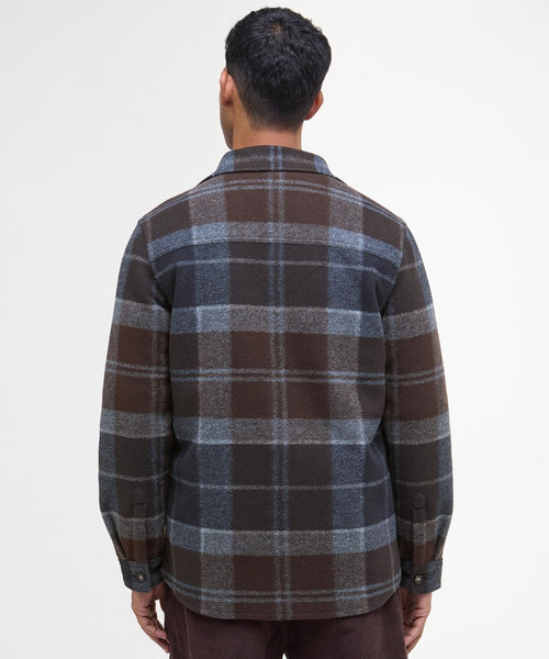 Barbour Chapter Tailored Check Overshirt | Nacht Blauw