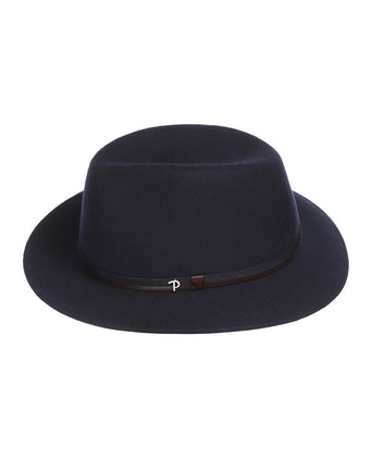 Sportieve Italiaanse Hoed Wolvilt | Navy Blauw