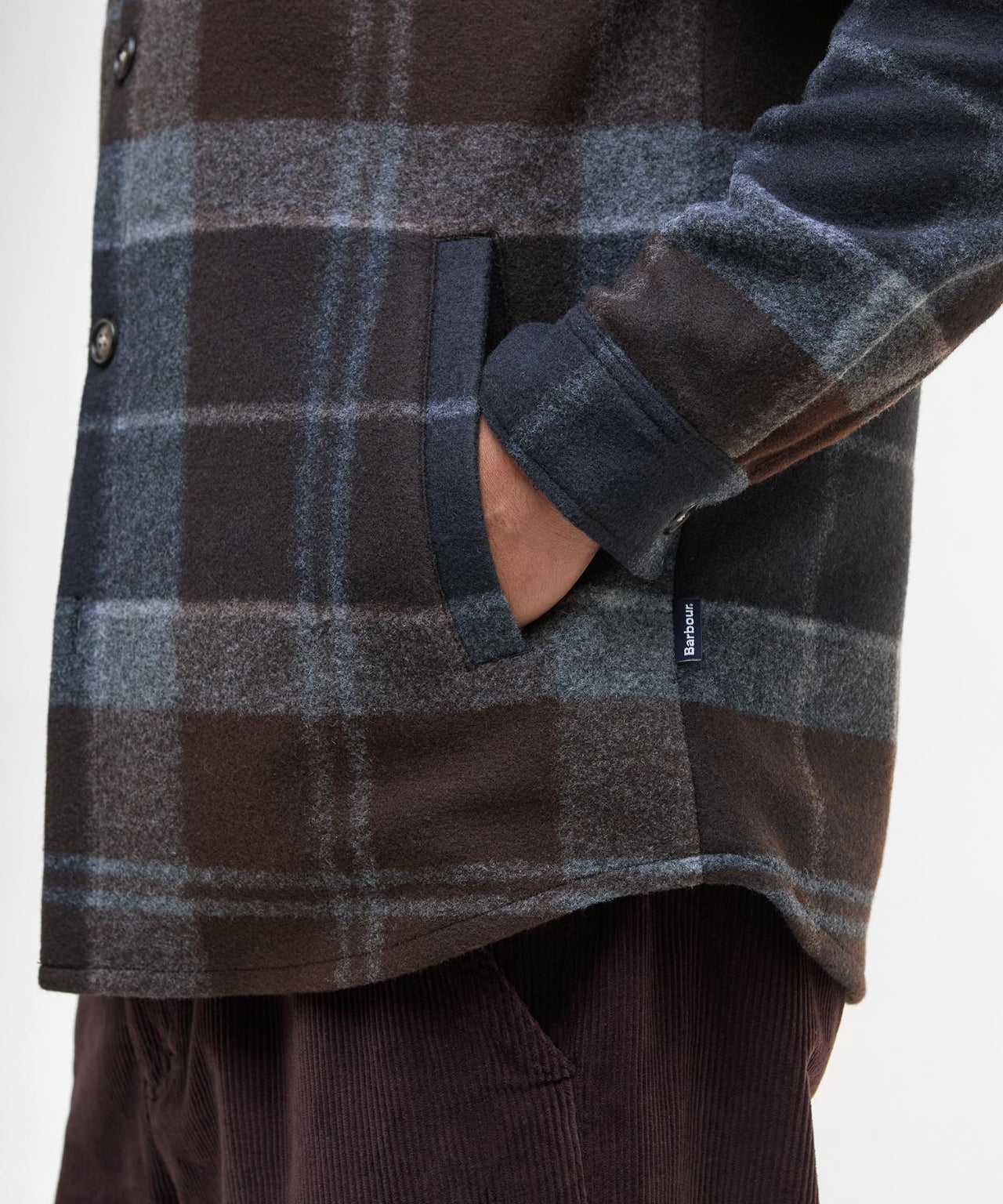 Chapter Tailored Check Overshirt | Blauw Bruin Ruit