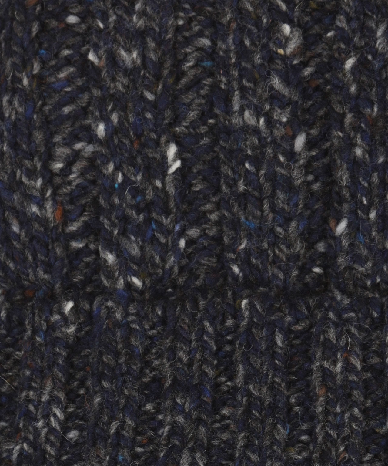 Grobstrickmütze im irischen Stil | Blau