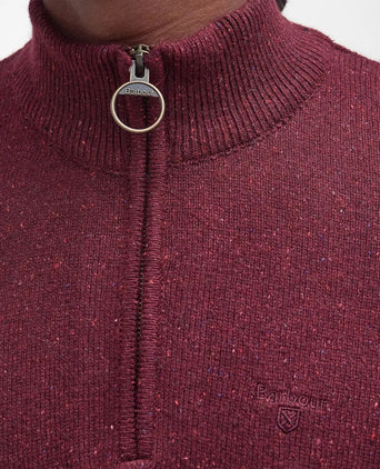 Trui Tisbury hoge rits | Bordeaux Rood