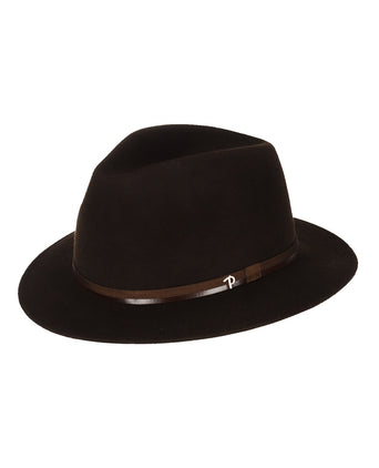 Sportieve Italiaanse Hoed Haarvilt | Bruin