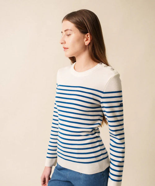 Saint James Pullover Maree IIR | Wit