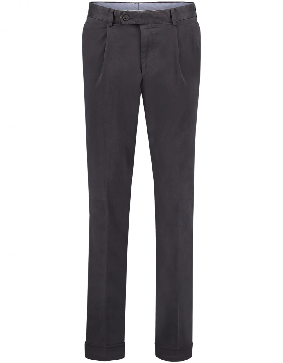 Blackpool Trousers Pleated with Turn-Up | Anthracite Grey