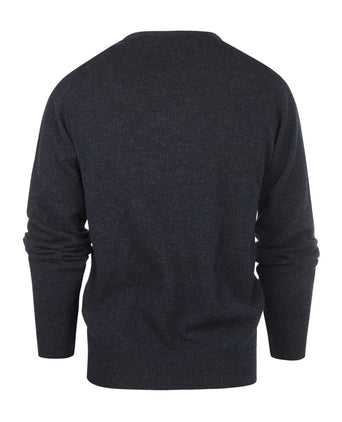 Pullover Lamswol ronde hals dutch fit | Oxford Blue