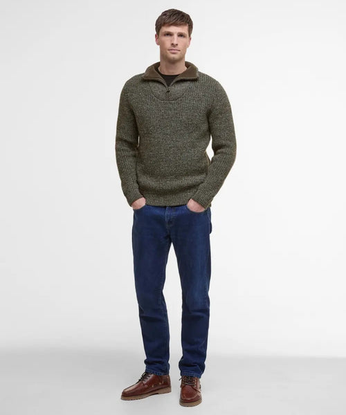 Barbour New Tyne Half Zip Jumper | Grijs