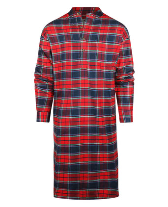 Nachthemd Klassiek flannel | Rood