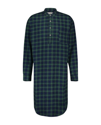 Nachthemd Klassiek flannel | Groen