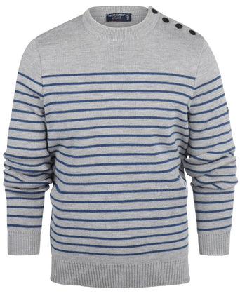 Saint James Pullover BinicII Ronde Hals | Grijs