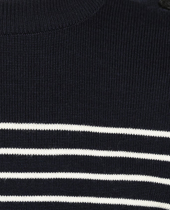 Saint James Pullover BinicII Ronde Hals | Blauw