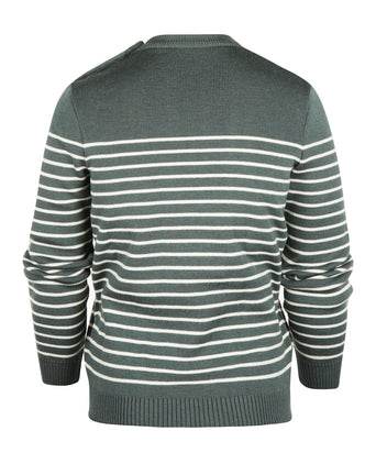 Saint James Pullover BinicII Ronde Hals | Groen