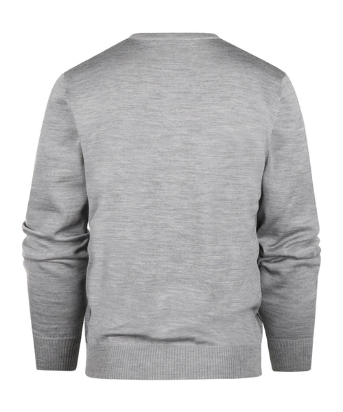 Pullover Merino wol v-hals | Grijs