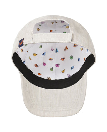 Baseball Cap katoen/linnen | Bruin