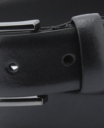 Klassieke leren riem | Zwart