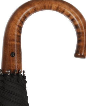 Stilvoller Faltbarer Regenschirm von Fox | Schwarz