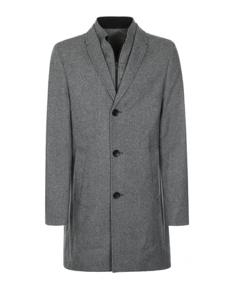 Lange jas Wolmix Hans | Grijs