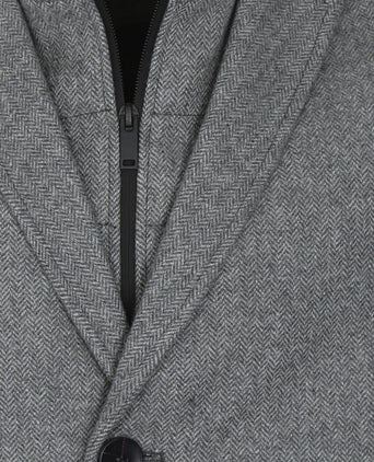 Lange jas Wolmix Hans | Grijs