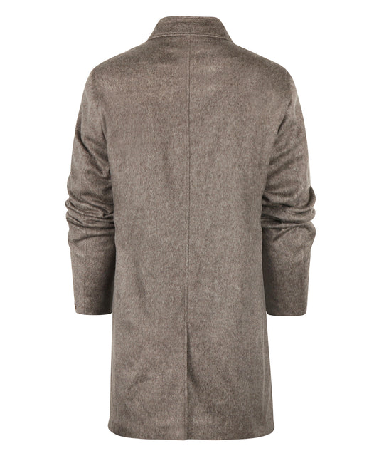 Long coat wool mix Hans | Brown