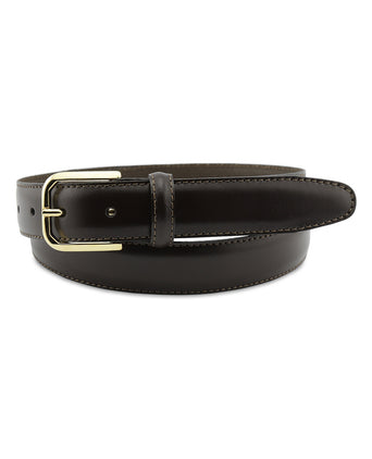 Leren Riem gouden gesp | Bruin