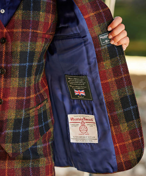 Harris Tweed Dames Blazer Carola | Rood