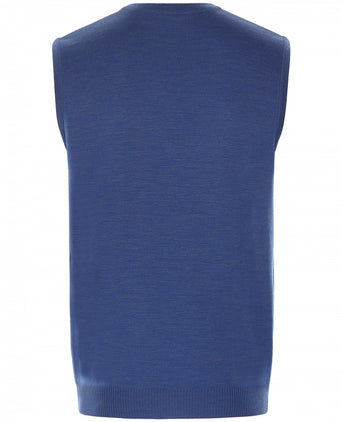 Slipover Merino wol | Blauw