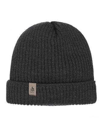 Zachte Merino Wollen Muts | Antraciet Grijs