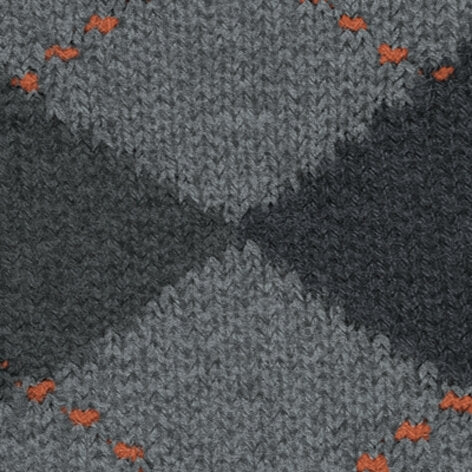 Preston Heren Sokken | Mid Grey Dark Grey Diamond Check