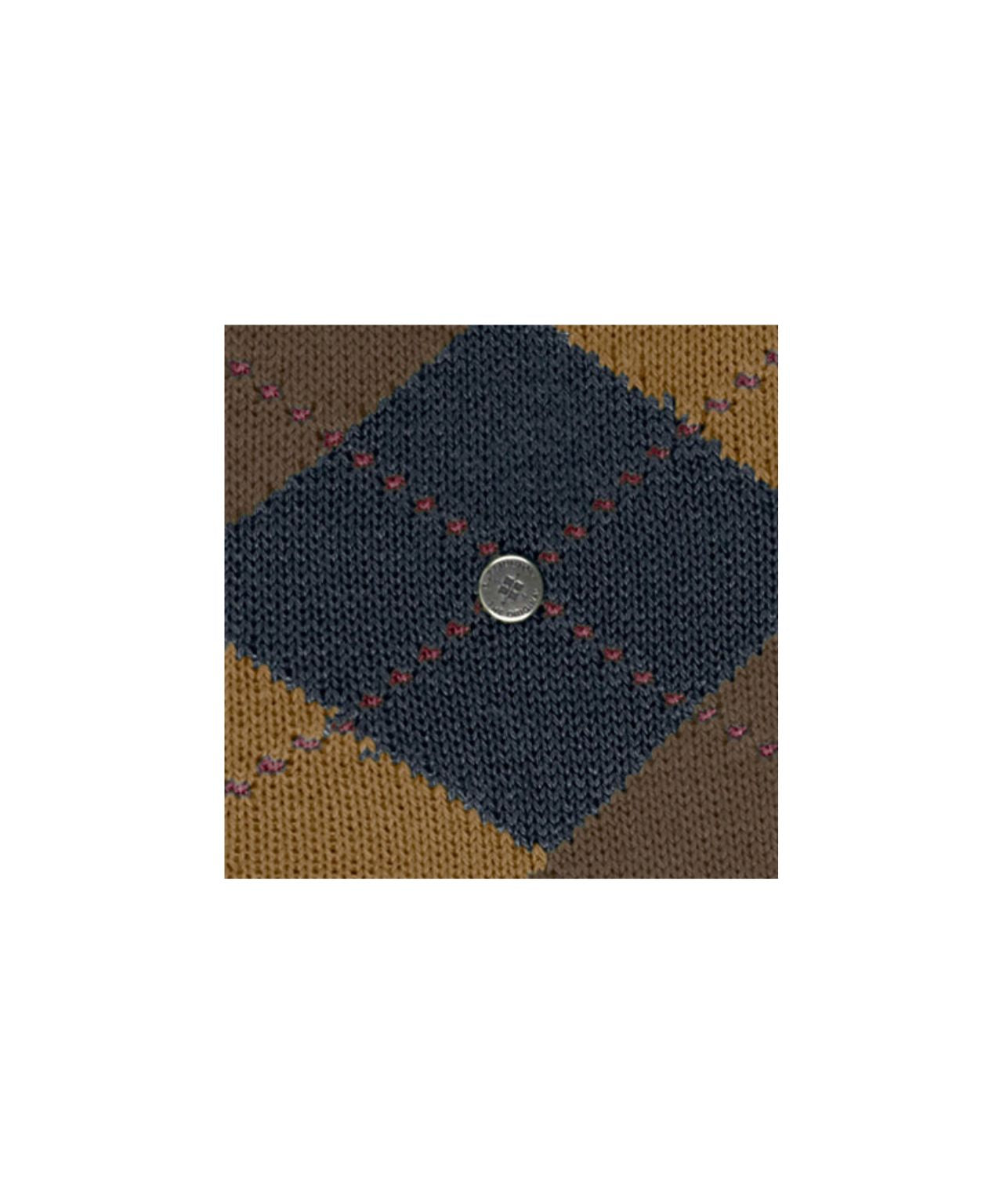 Preston Kniekous | Dark Blue/Brown diamond check
