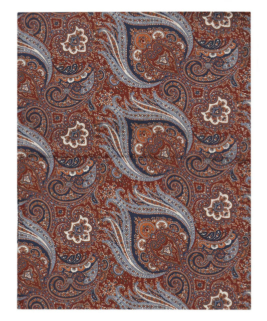 Sjaal Zijde dubbel | Bordeaux Print
