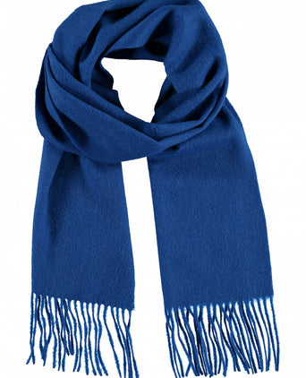 Sjaal Lamswol 190x30 | Kobalt Blauw