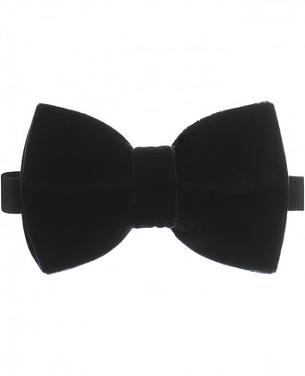 Fluweel velour bowtie | Navy Blauw