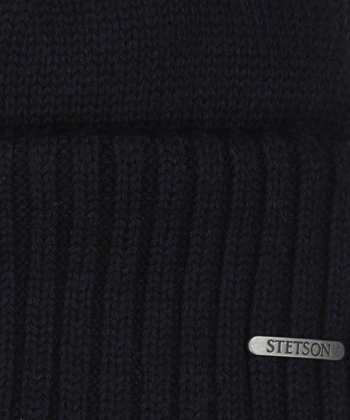 Stetson Beanie Merino | Navy Blauw