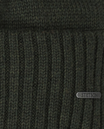 Stetson Beanie Merino | Mos Groen