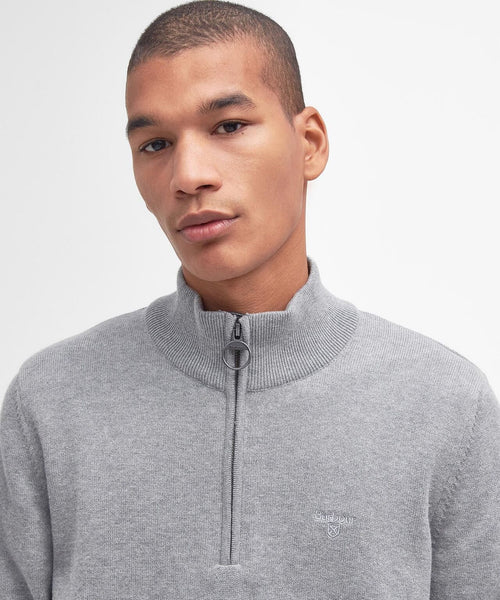 Barbour Cotton Half Zip Pullover | Grijs