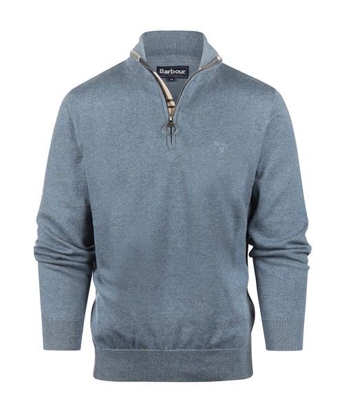 Barbour Cotton Half Zip Pullover | Blauw