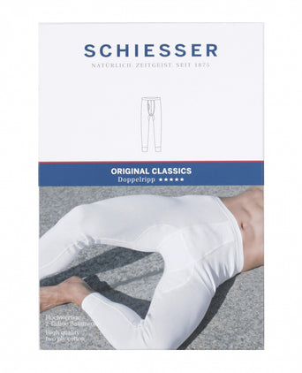 Lange onderbroek Doppelripp | Wit