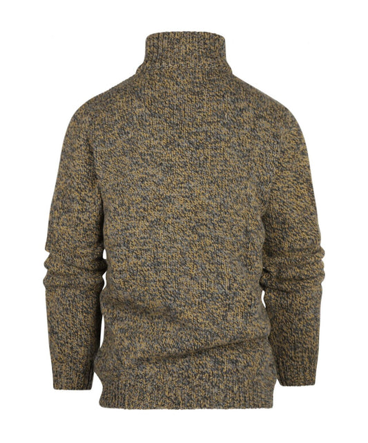 Fisherman Zip-up Sweater | Green