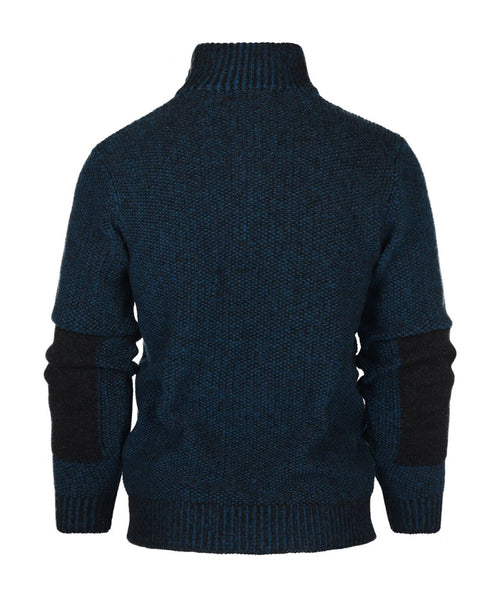 Pullover mit Reißverschluss | Blau