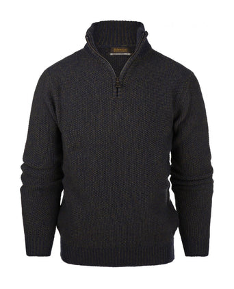 Pullover met rits | Blauw