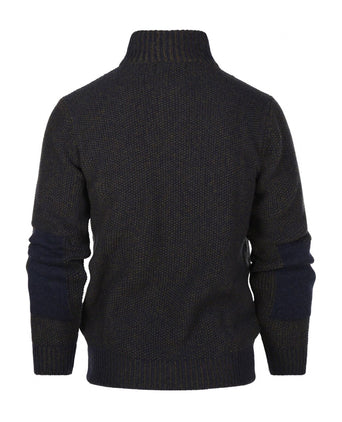 Pullover met rits | Blauw