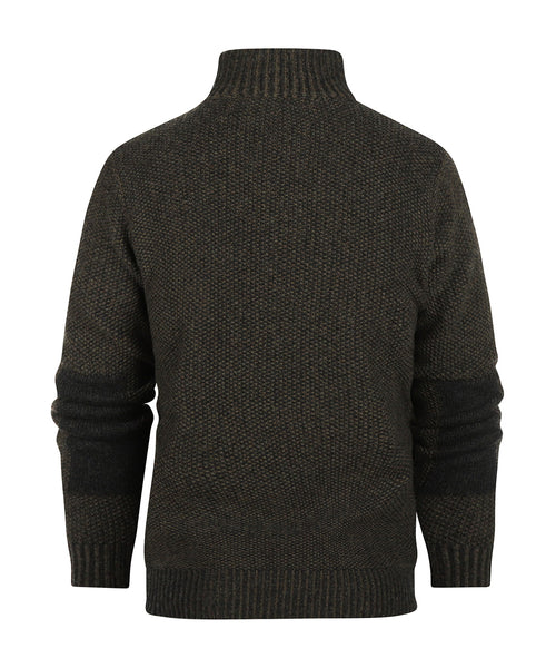 Pullover met rits | Groen