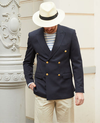 Double breasted blazer | Navy Blauw