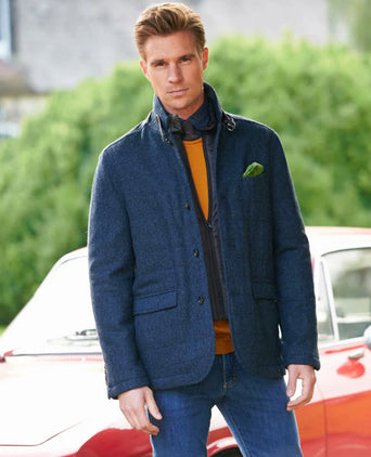 Wellington-Jacke Österreich | Denimblau