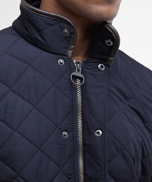 Barbour Quilted jacket Powell | Navy Blauw